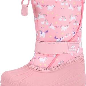 Toddler Pink Unicorn Snow Boots NWT